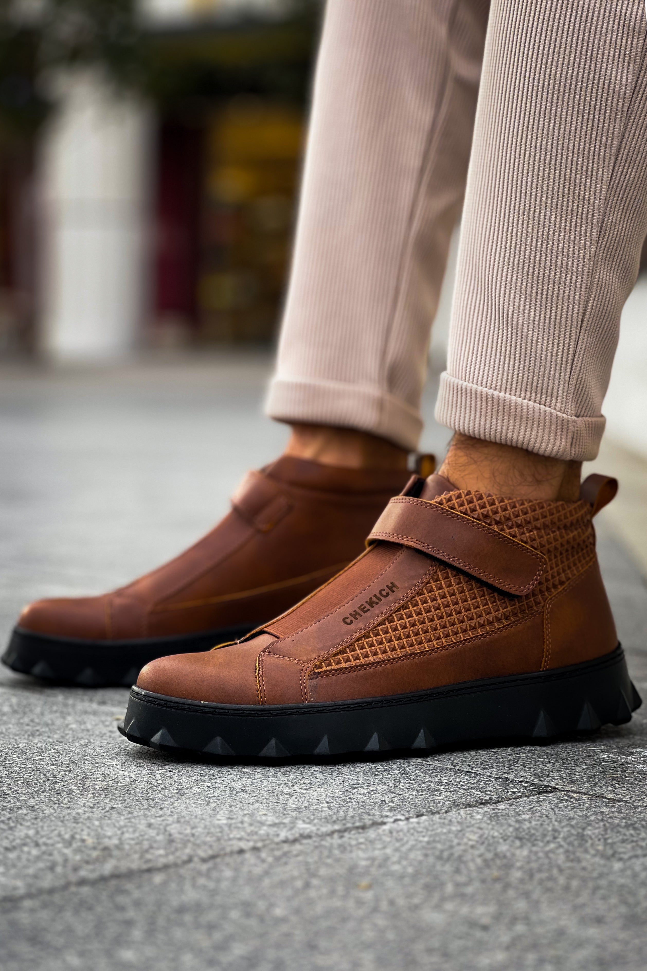 CH103 CST Pyramid Long Herrenstiefel Tan