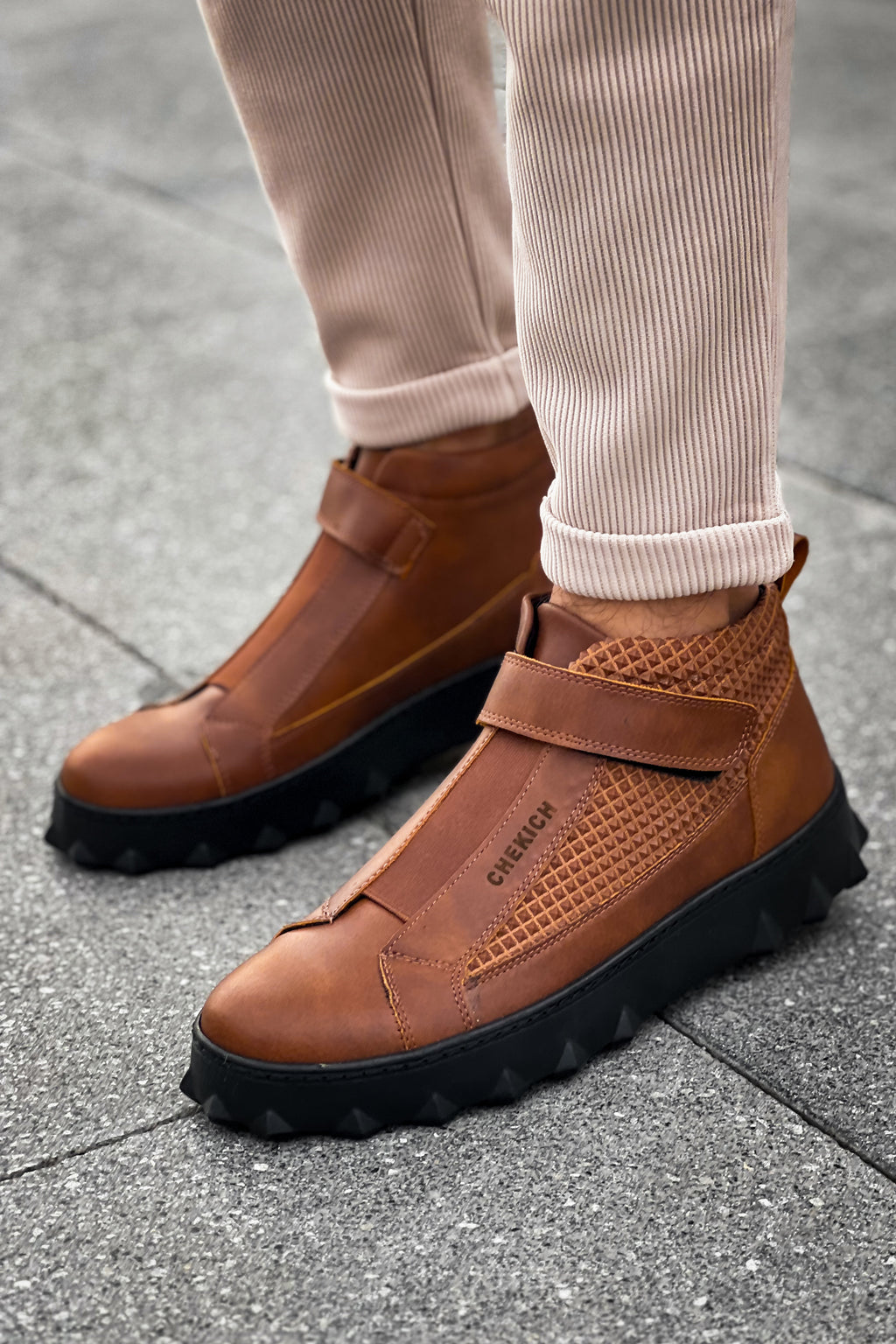CH103 CST Pyramid Long Herrenstiefel Tan