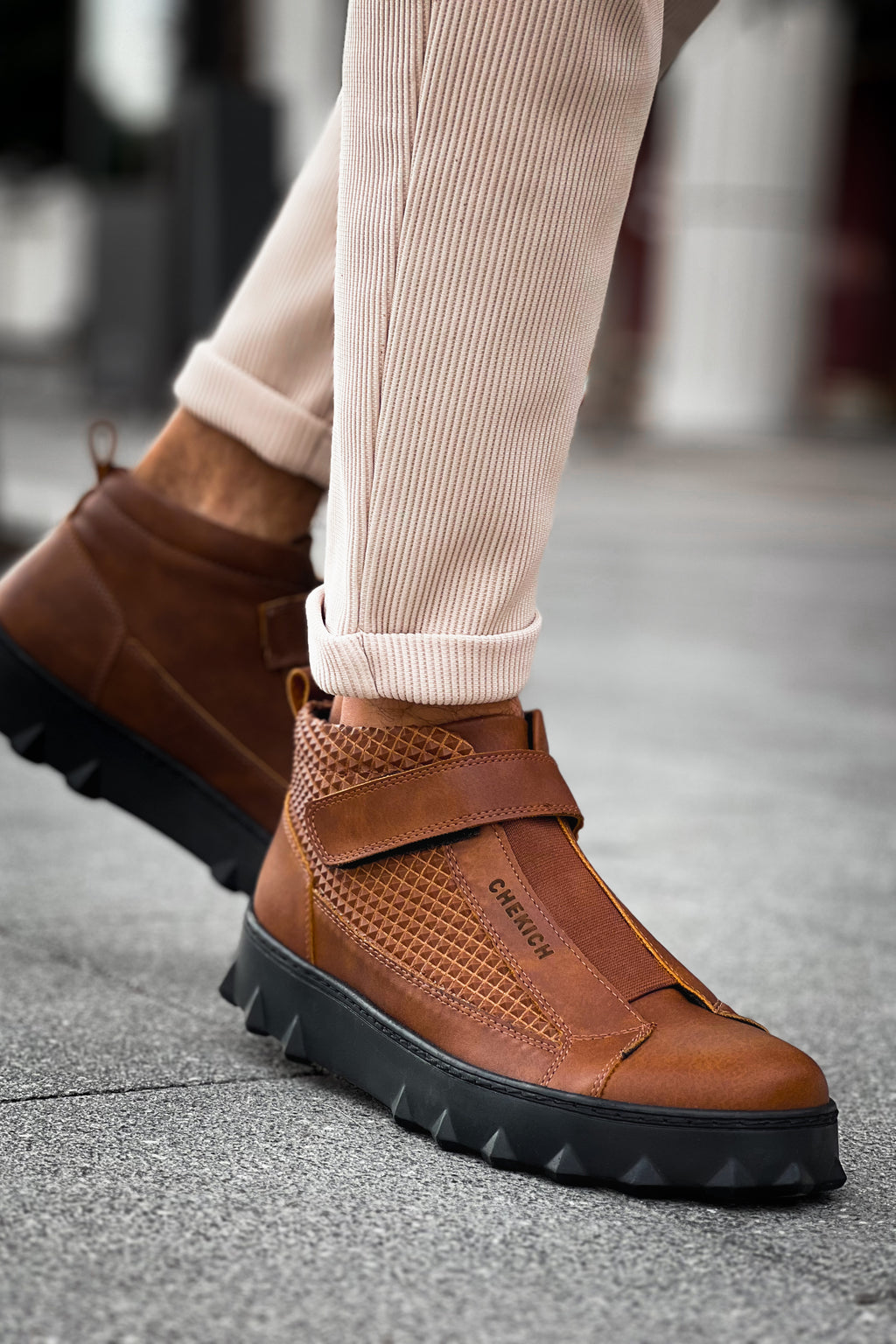CH103 CST Pyramid Long Herrenstiefel Tan