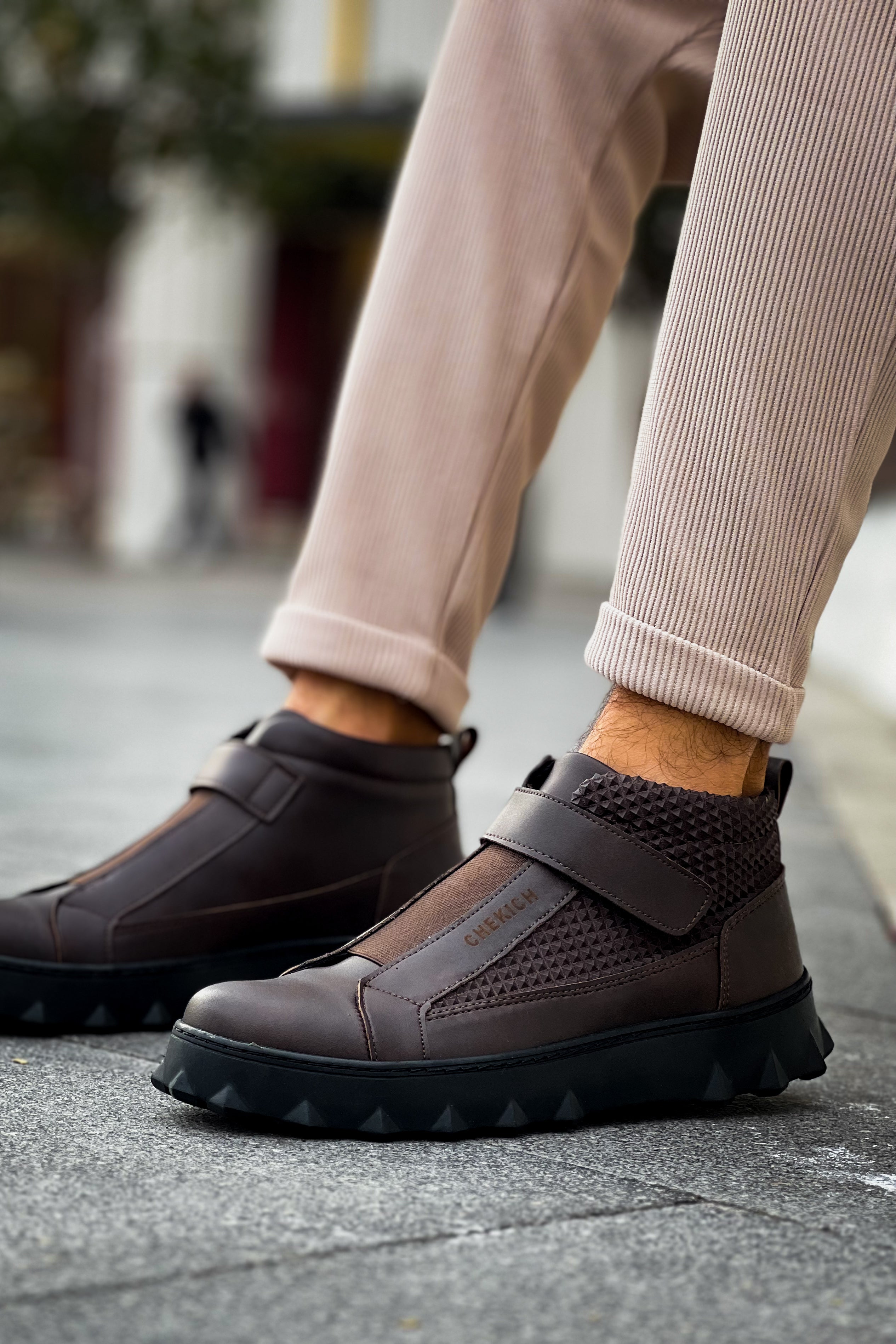 CH103 - CST Pyramid Long Men's Boots Brown