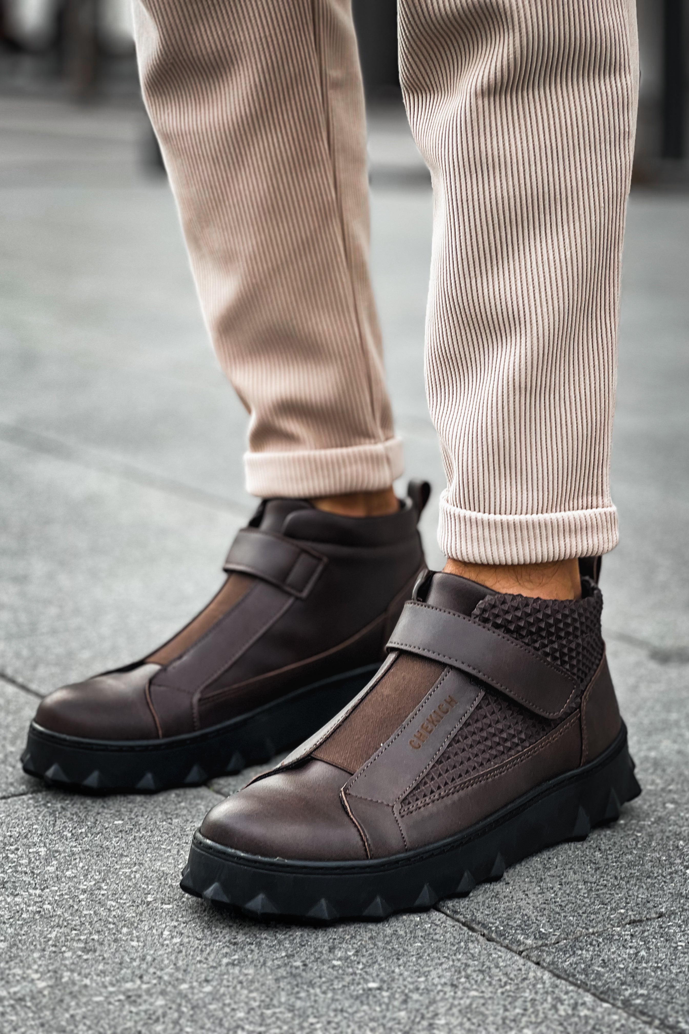 CH103 - CST Pyramid Long Men's Boots Brown