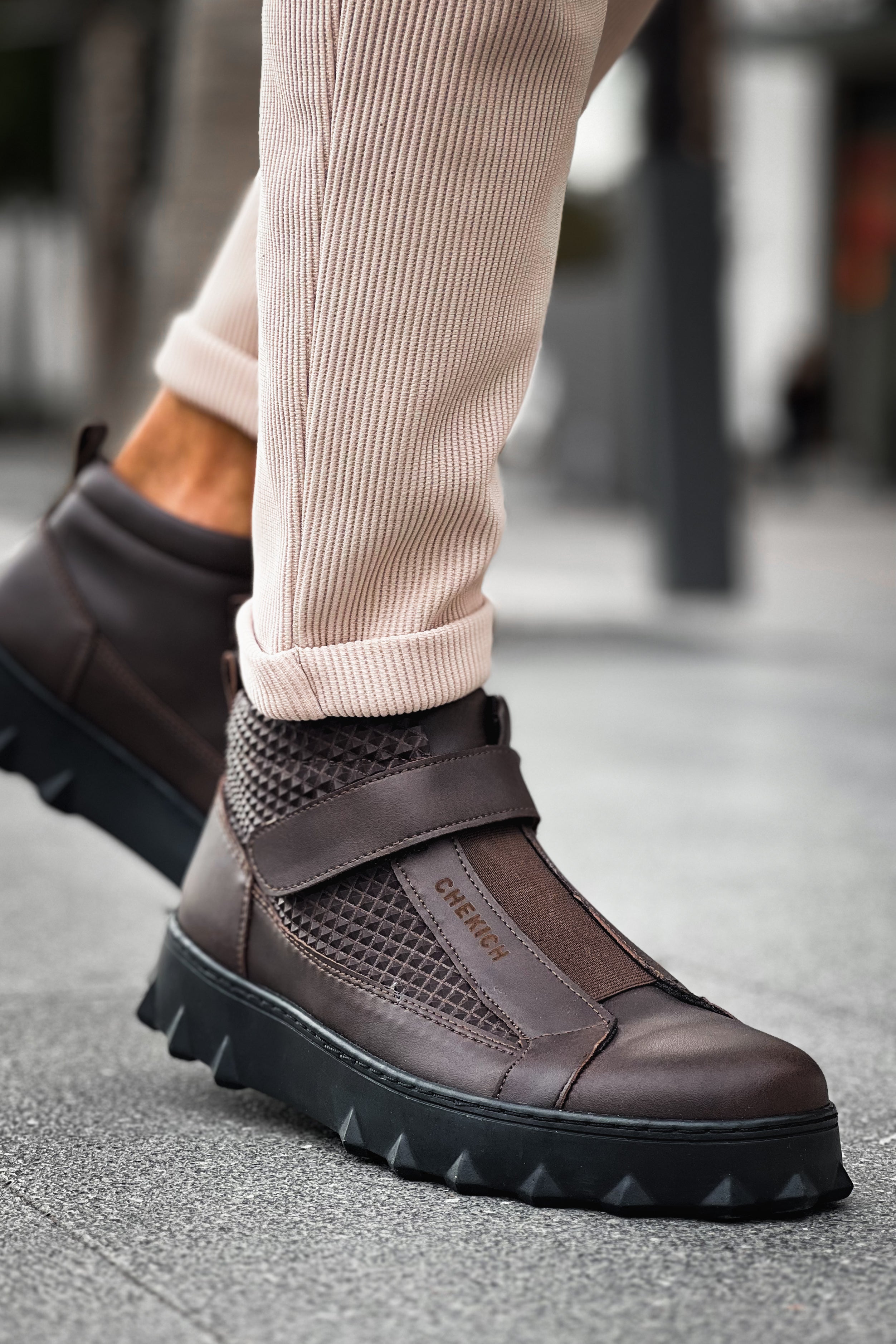 CH103 - CST Pyramid Long Men's Boots Brown