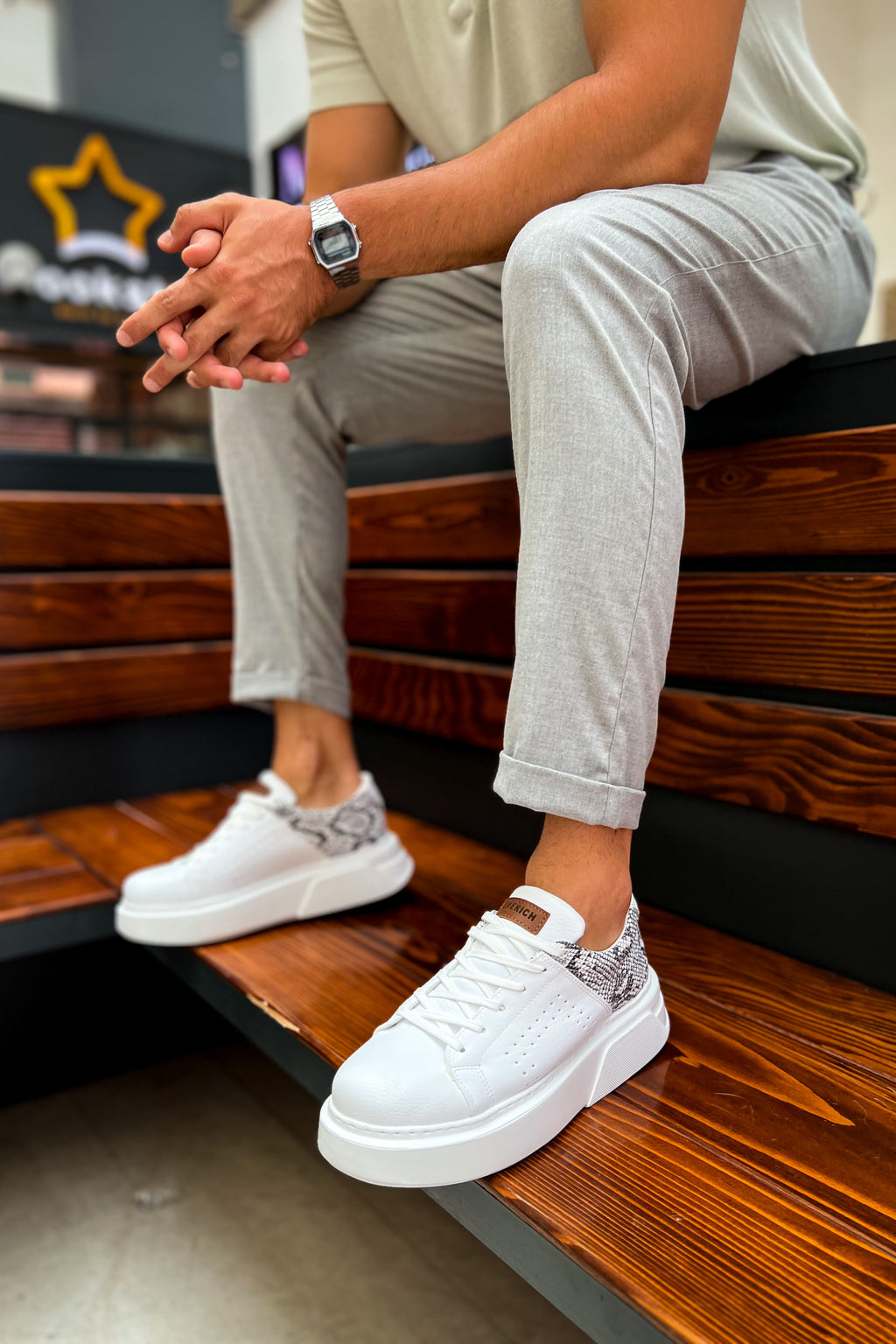 CH145 CBT Sauerbergg Herren Sneaker Weiß