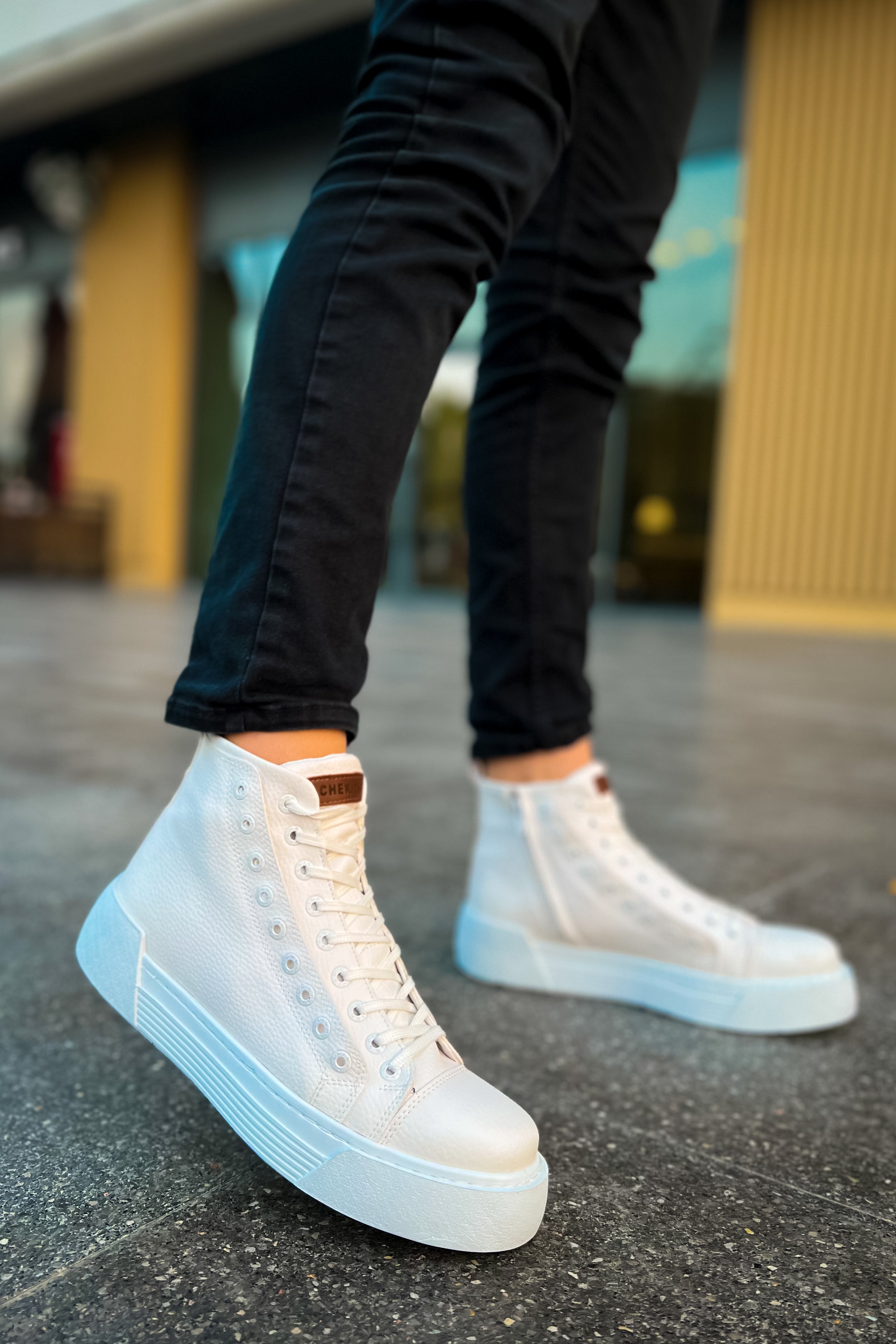 CH167 GBT Blazer Men's Boots White / White