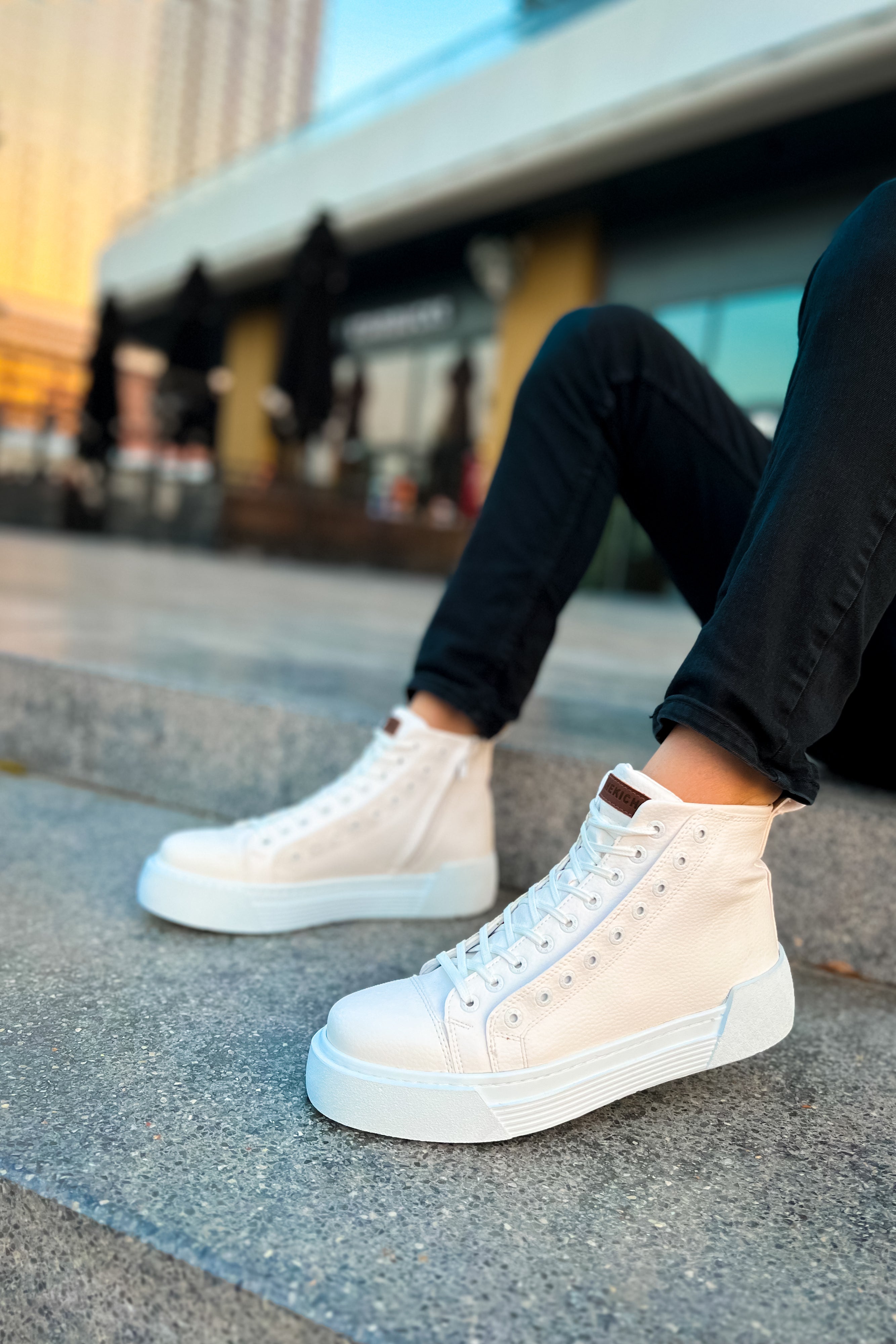 CH167 GBT Blazer Men's Boots White / White