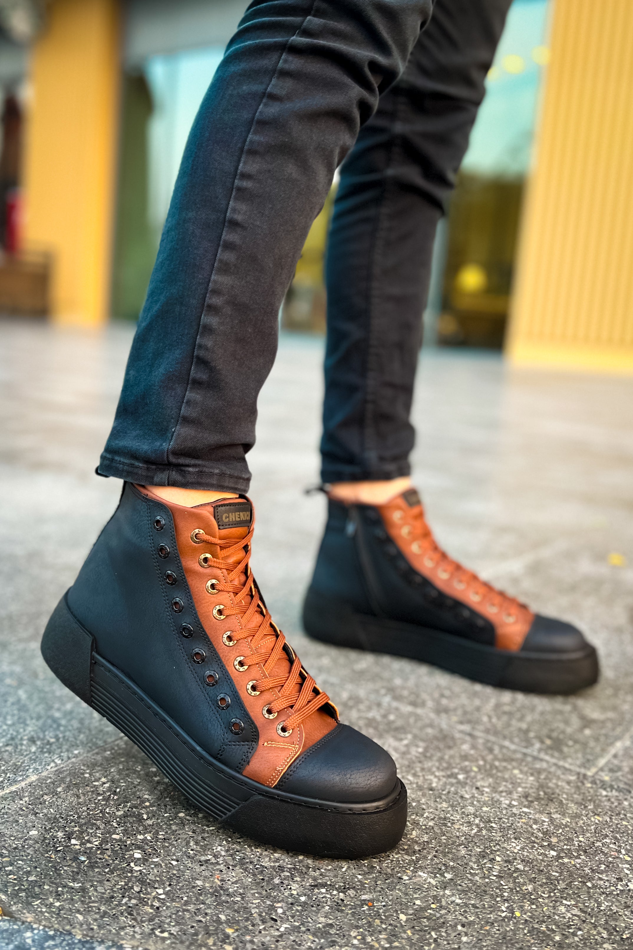 CH167 GST Blazer Men's Boots Black/Tan