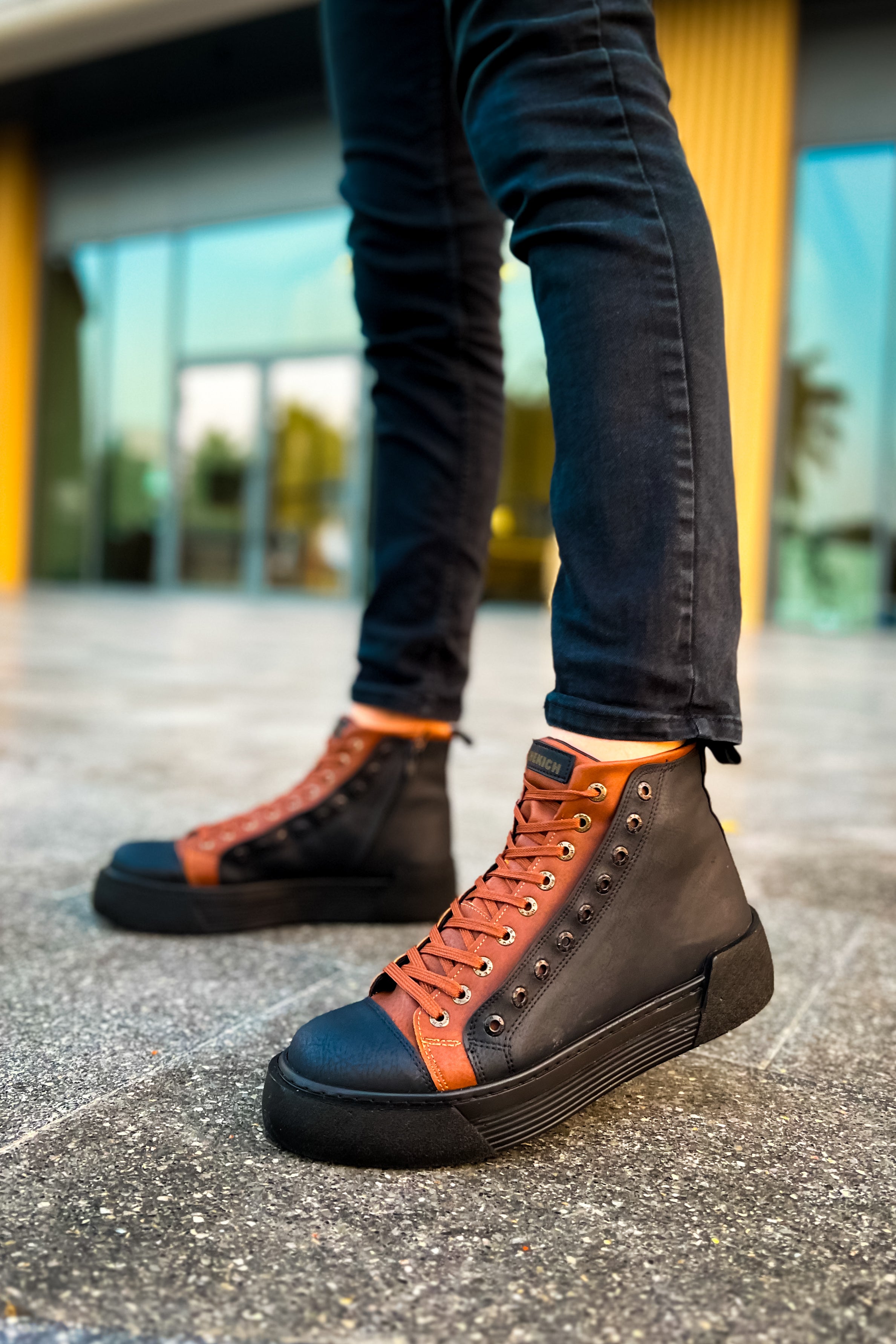 CH167 GST Blazer Men's Boots Black/Tan