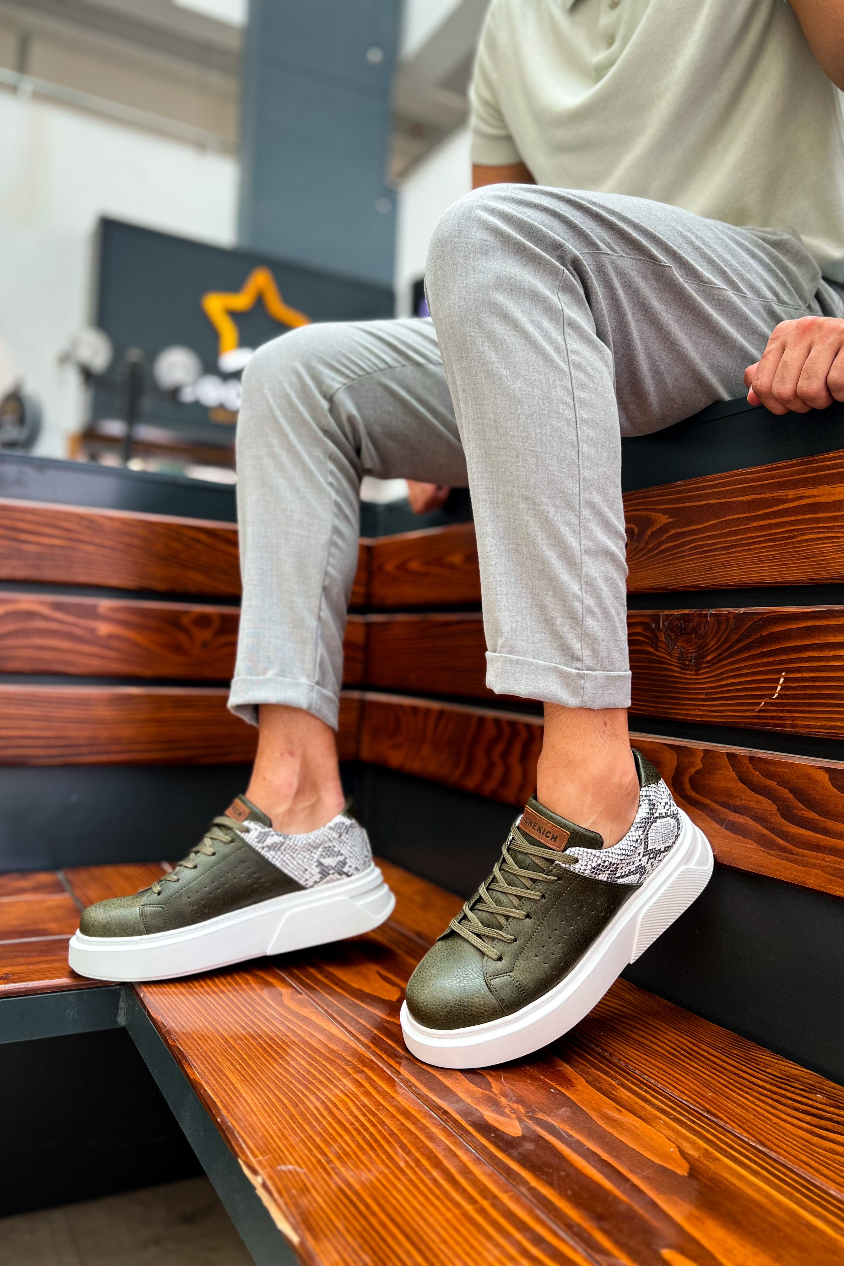CH145 CBT Sauerbergg Herren Sneaker Khaki