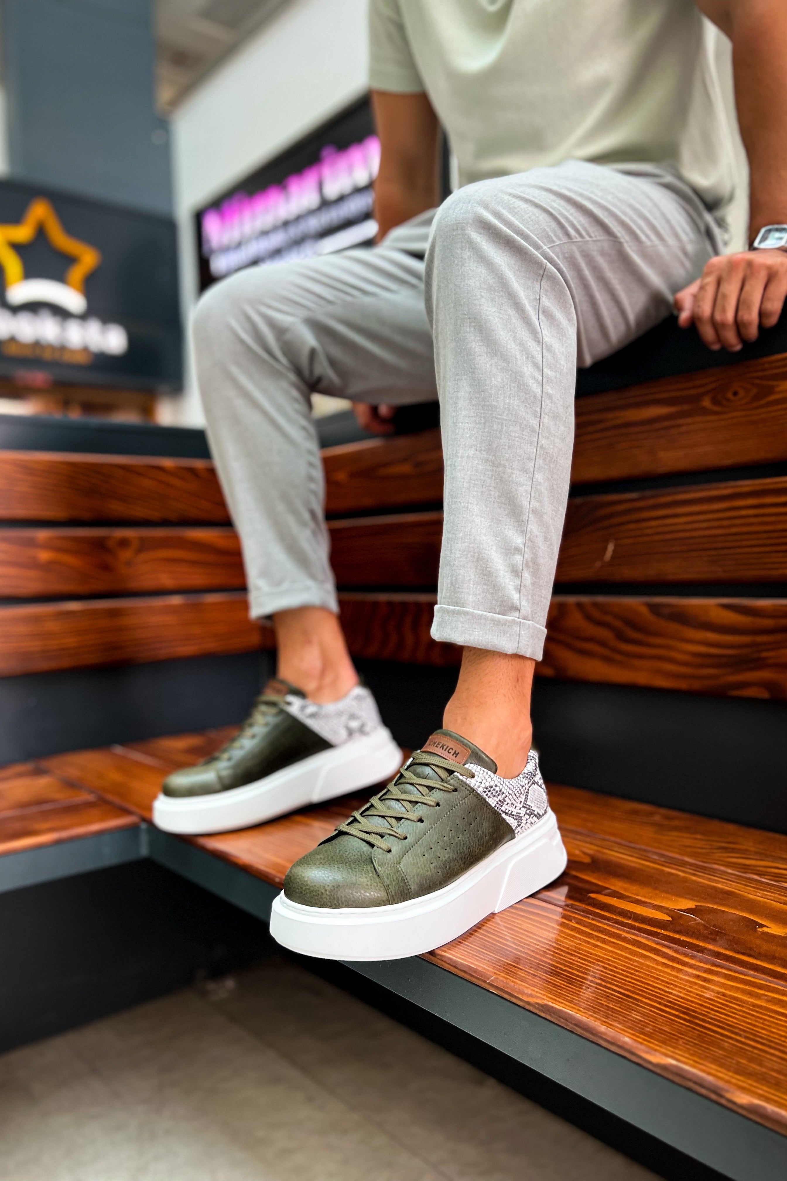 CH145 CBT Sauerbergg Herren Sneaker Khaki