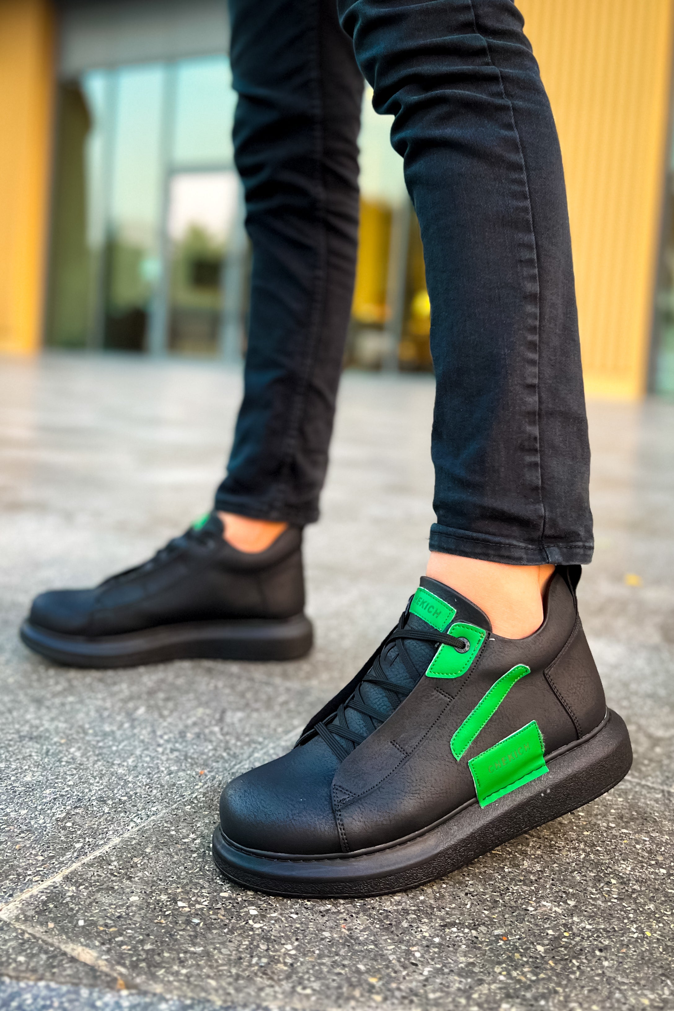 CH131 GST Frogner Herrenstiefel Schwarz/Grün