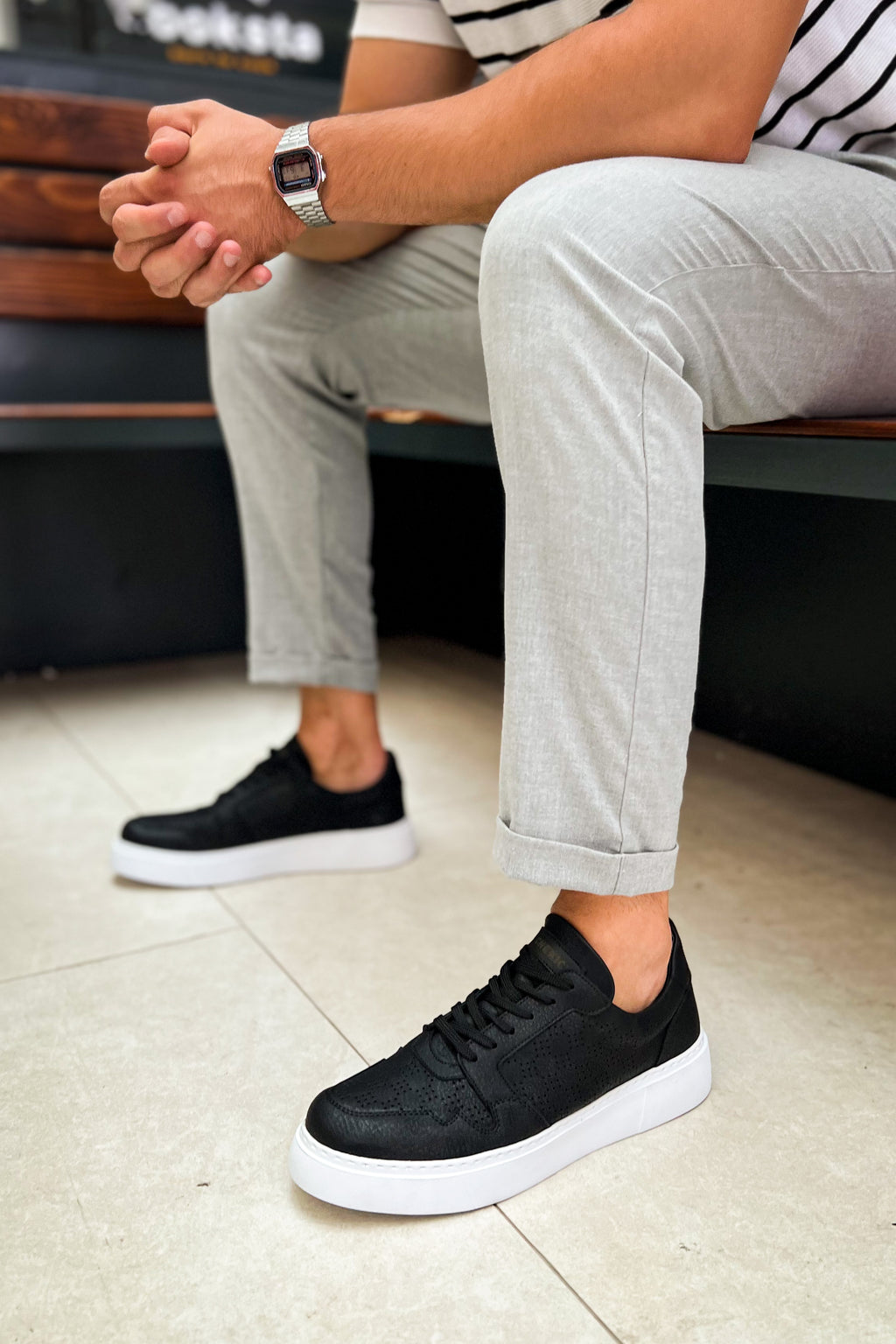 CH153 - CBT Oxford Men Sneaker Black