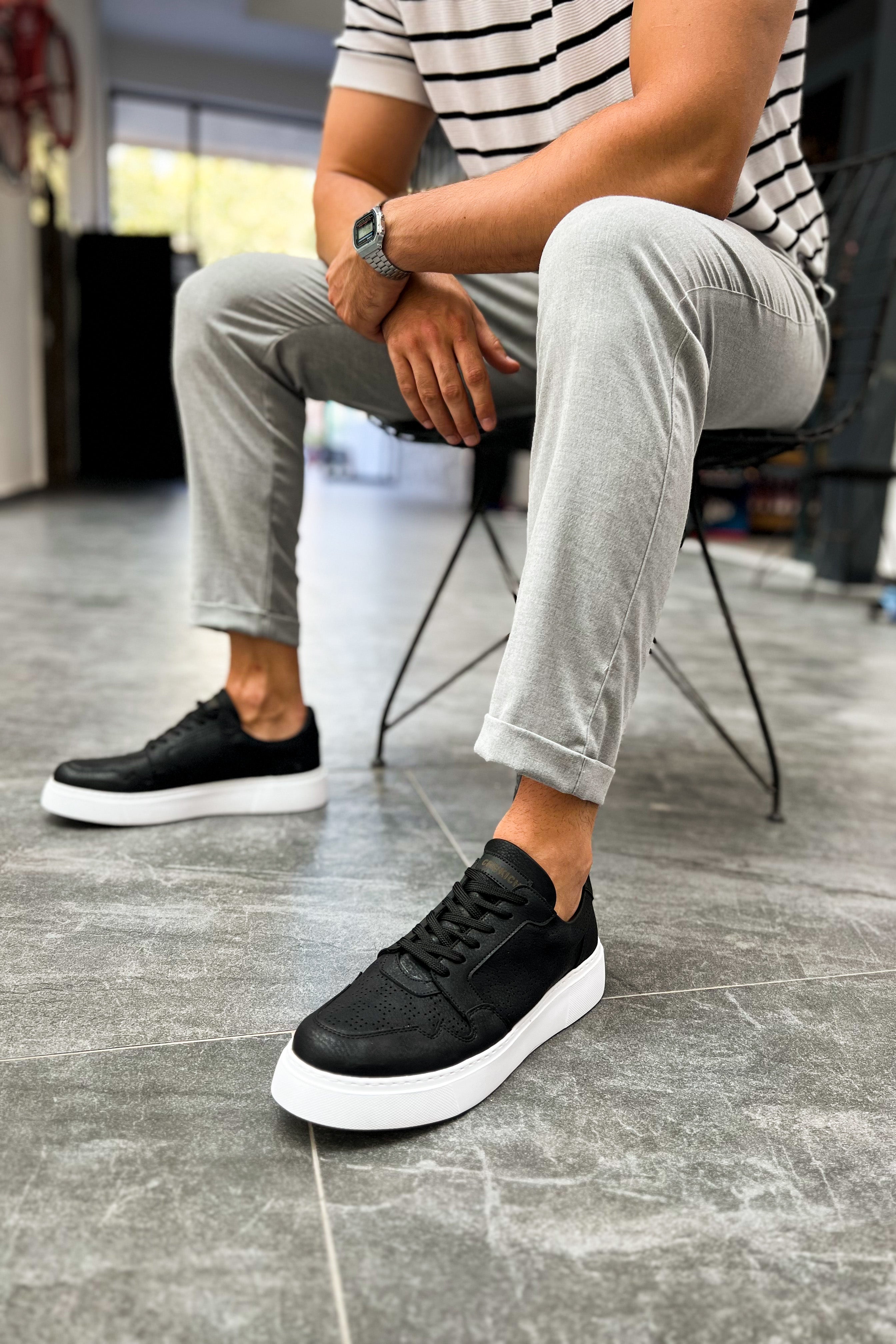 CH153 - CBT Oxford Men Sneaker Black