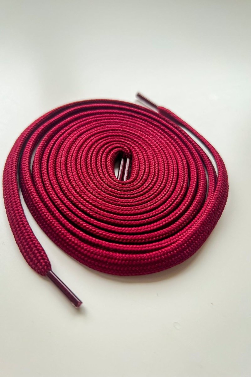 BGC001 120 CM Flat Sport Laces Burgundy - chekich.com