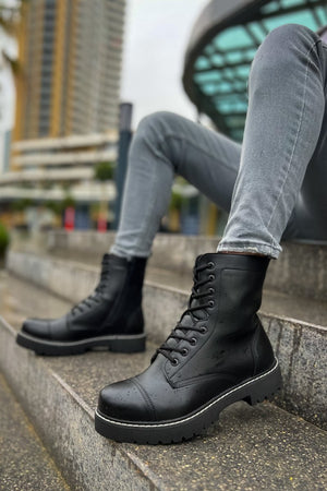 CH009 - FST Military Men's Boots Black - chekich.com