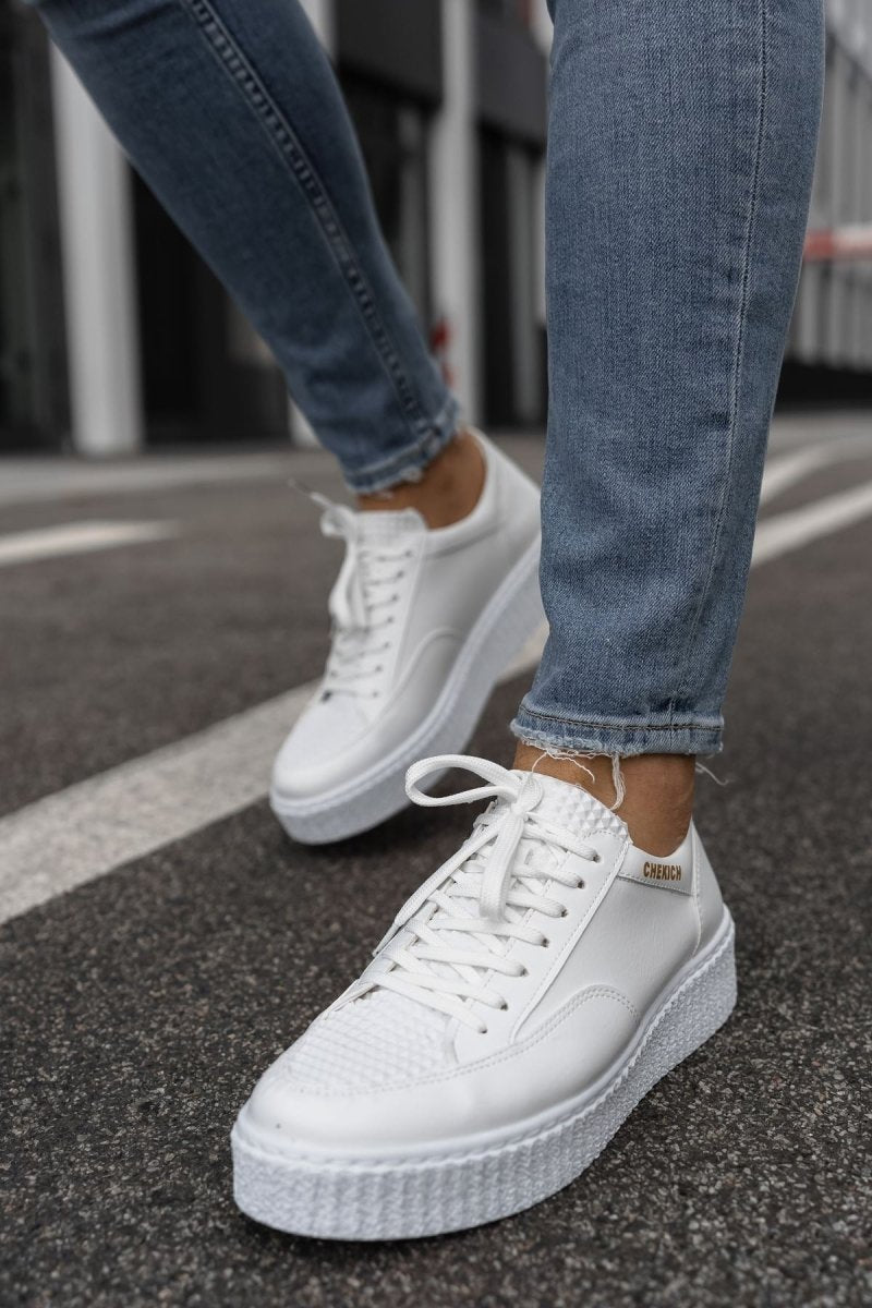 CH017 - FBT Pyramid Erkek Ayakkabı BEYAZ - chekich.com