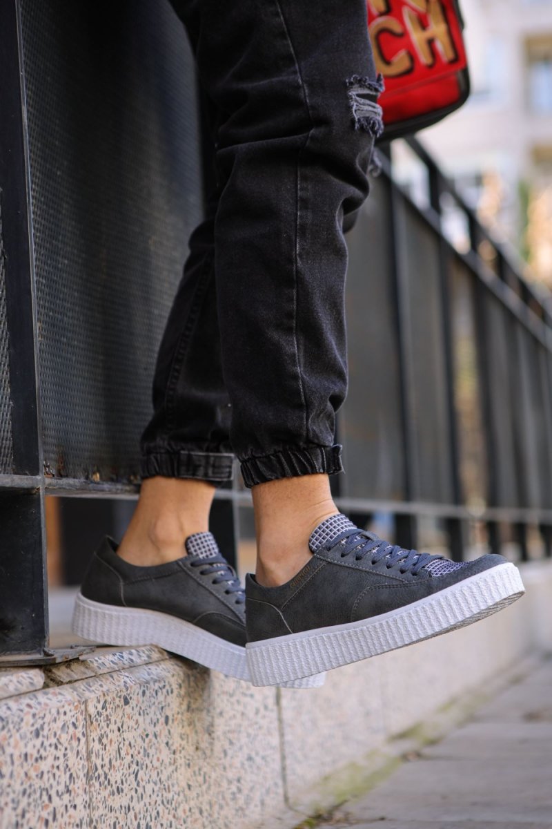 CH017 - FBT Pyramid Men Sneaker Grey - chekich.com