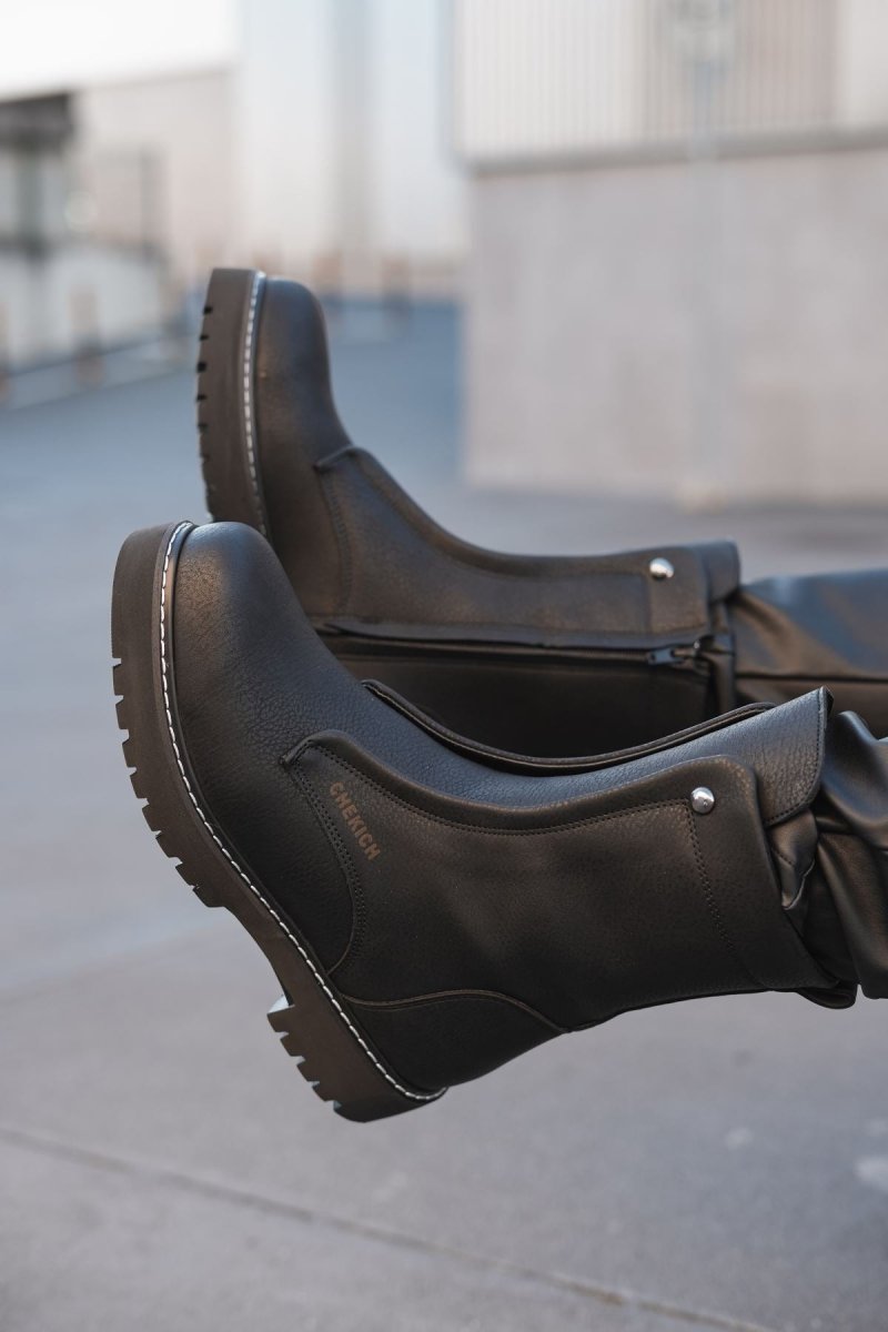 CH027 - CST Quebec Men's Boots Black – chekich.com