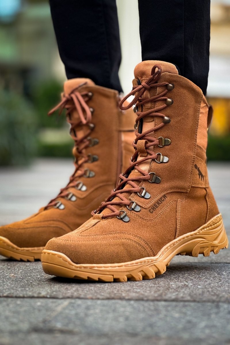 CH051 STB Scalatore Men's Boots Tan - chekich.com
