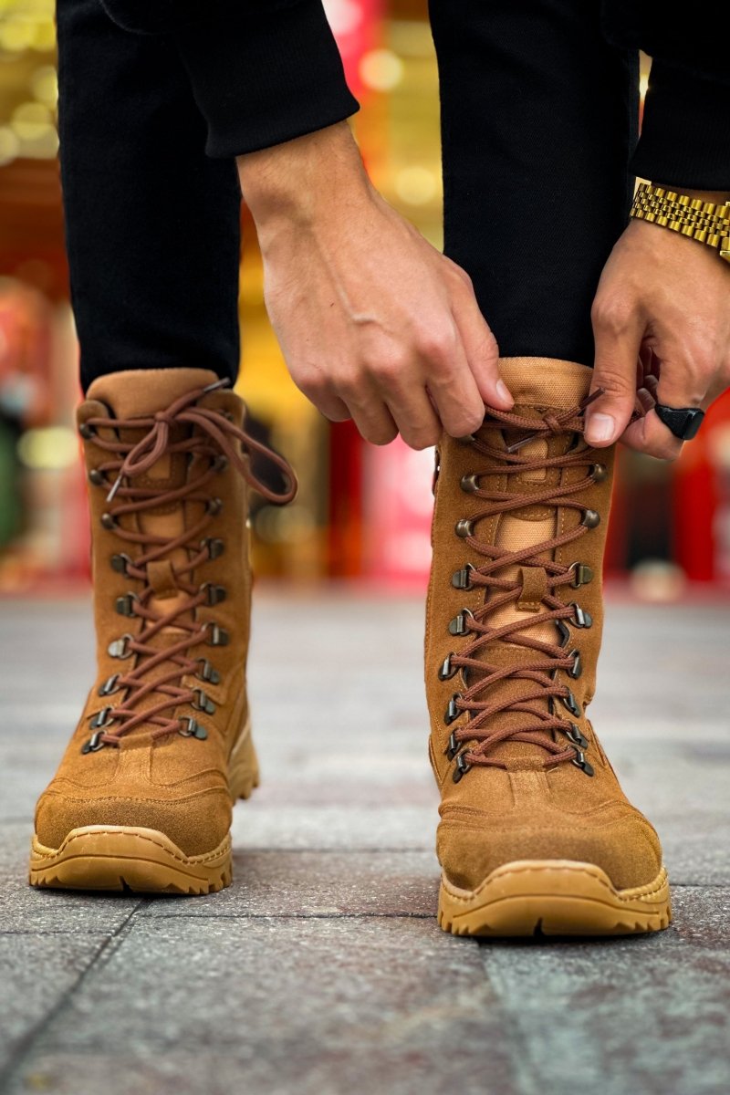 CH051 STB Scalatore Men's Boots Tan - chekich.com