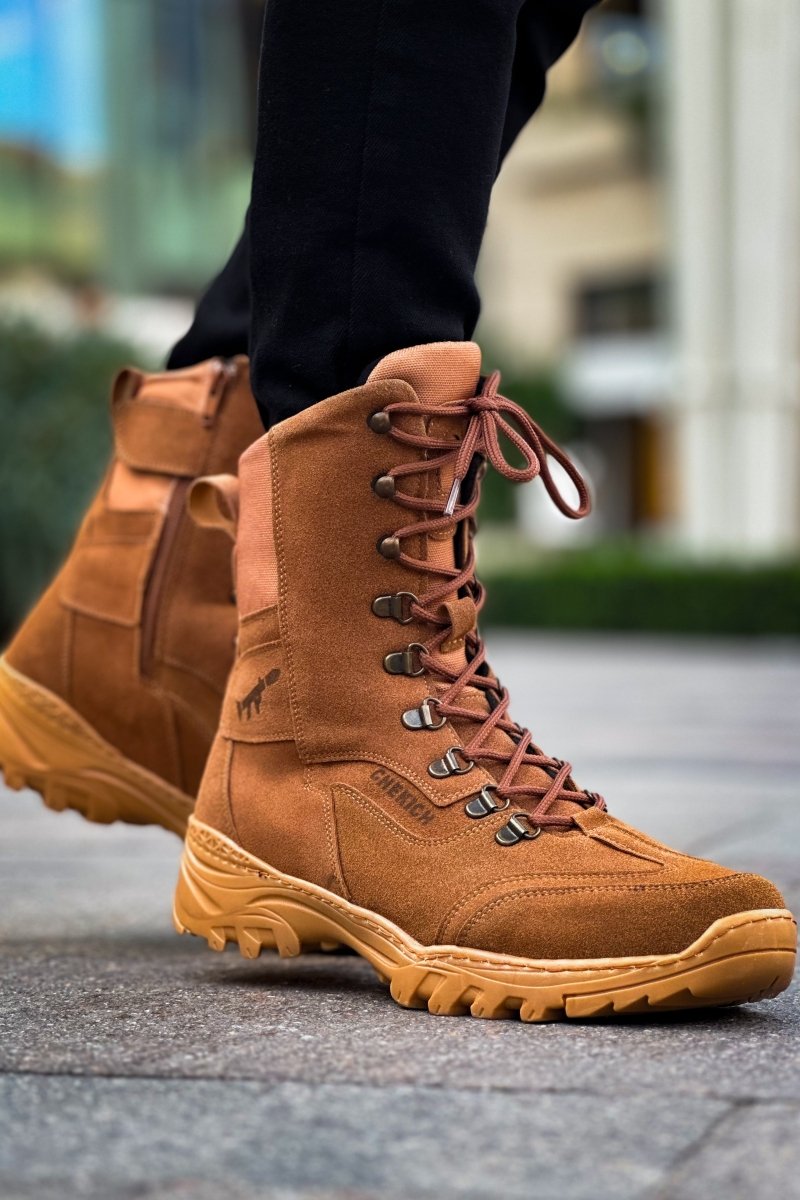 CH051 STB Scalatore Men's Boots Tan - chekich.com