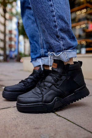 CH057 - GSST Ghost Line Erkek Bot SIYAH/SIYAH - chekich.com