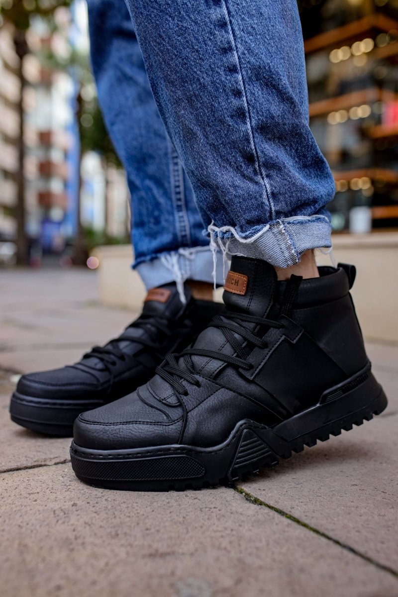 CH057 - GSST Ghost Line Erkek Bot SIYAH/SIYAH - chekich.com