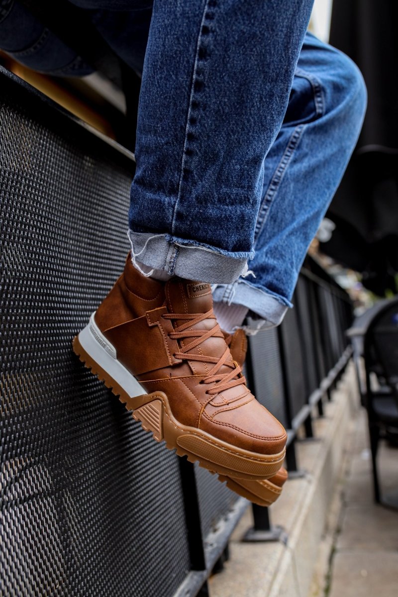 CH057 - GTB Ghost Line Men's Boots Tan - chekich.com