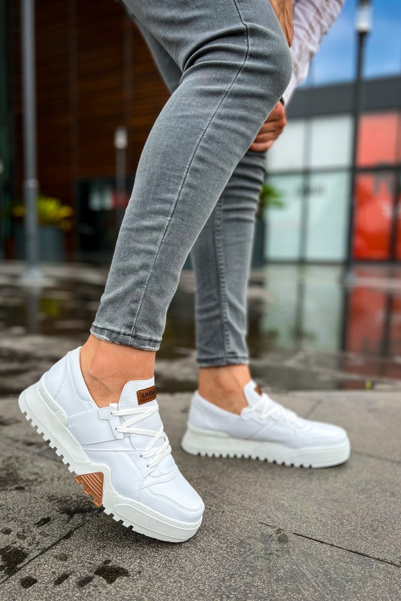 CH067 GBT Warrem Men Sneaker White / White - chekich.com
