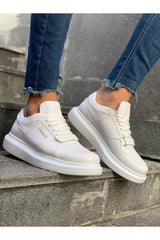 CH073 - CBT Flatline Erkek Ayakkabı BEYAZ - chekich.com