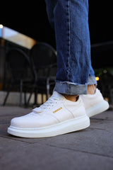 CH073 - CBT Flatline Erkek Ayakkabı BEYAZ - chekich.com