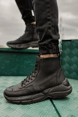 CH077 - ST Erkek Spor Bot SIYAH - chekich.com