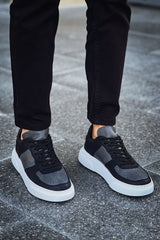 CH087 - CBT Kenton Erkek Ayakkabı SIYAH / ANTRASIT - chekich.com