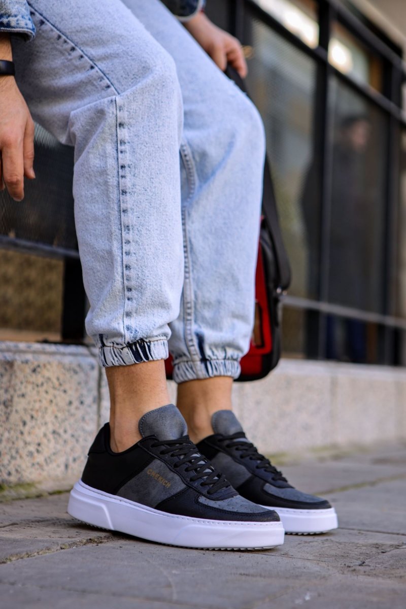 CH087 - CBT Kenton Men Sneaker Black / Grey - chekich.com