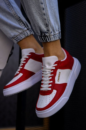 CH087 - CBT Kenton Men Sneaker Red / White - chekich.com