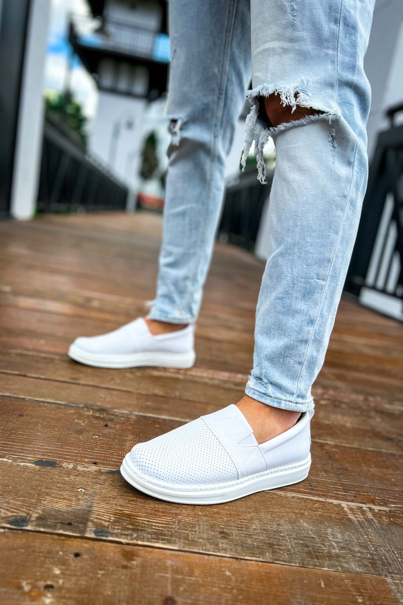 CH091 - RBT Brecon Erkek Ayakkabı BEYAZ - chekich.com