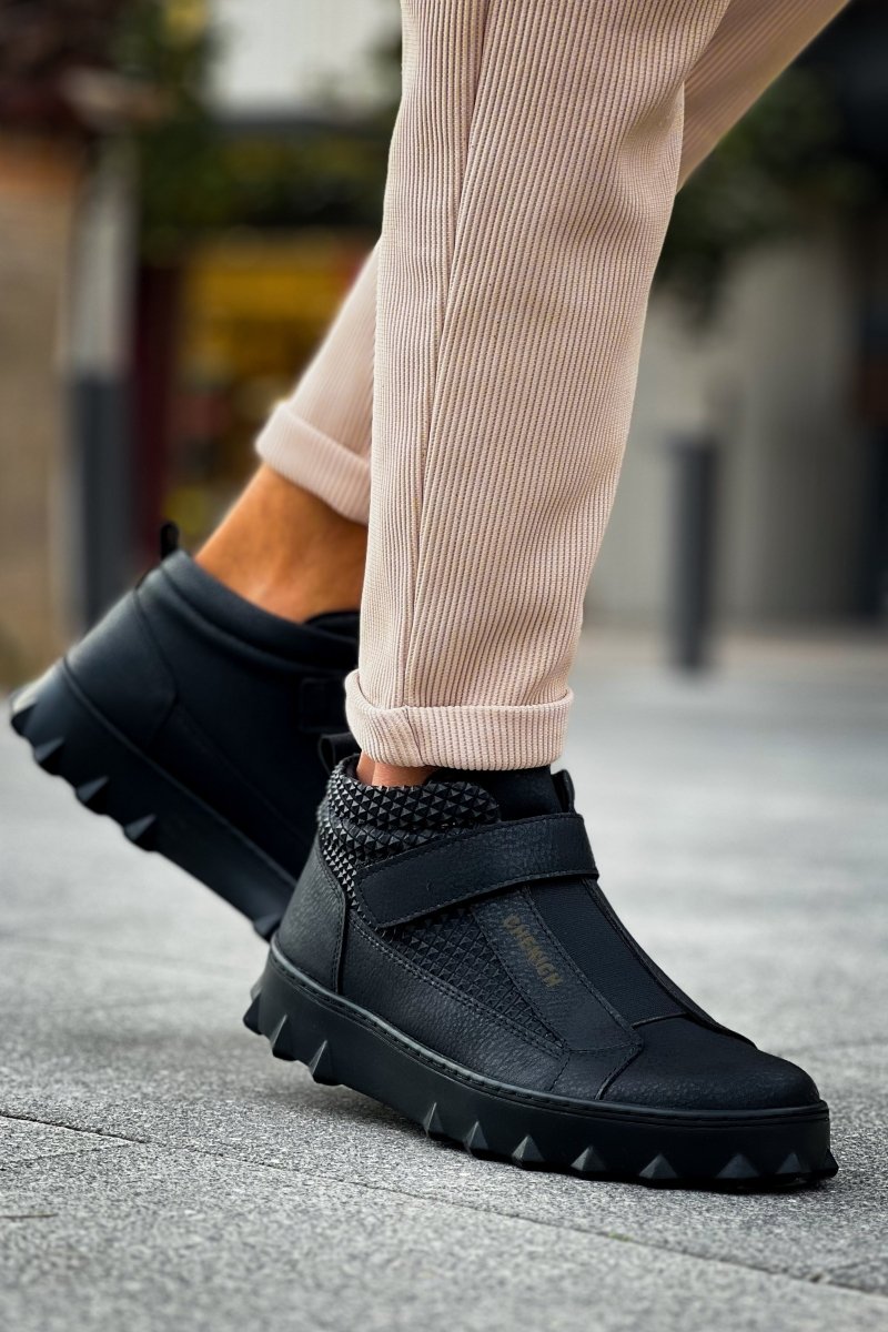 CH103 - CST Pyramid Long Men's Boots Black - chekich.com