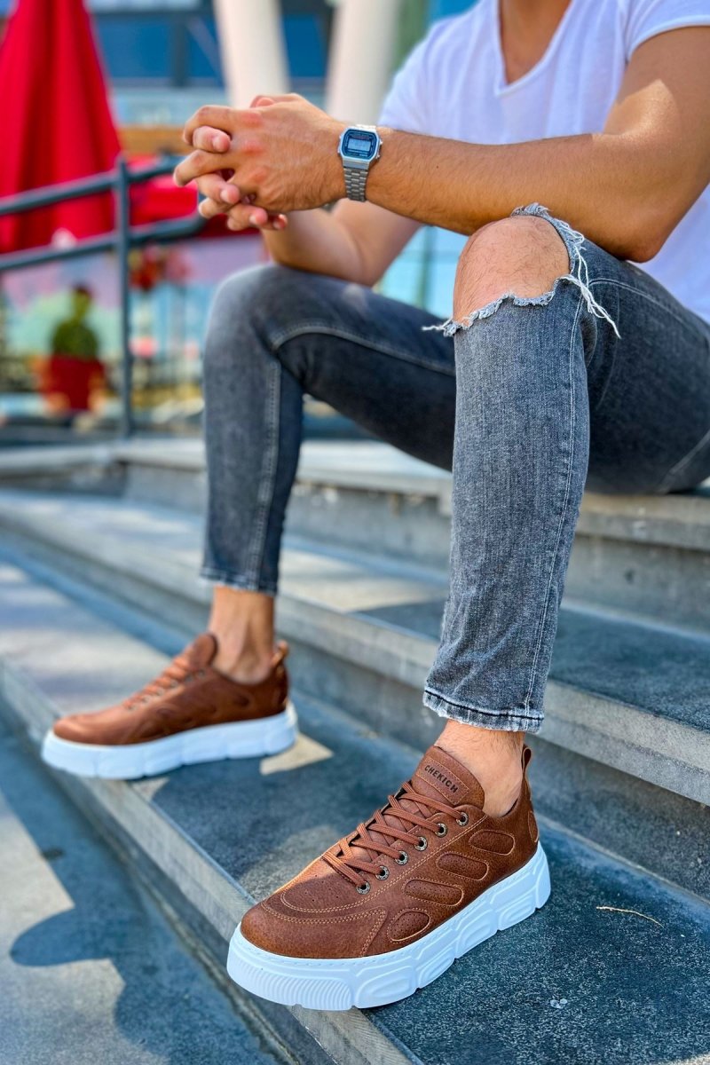 CH105 - CBT Cronus Erkek Ayakkabı TABA - chekich.com