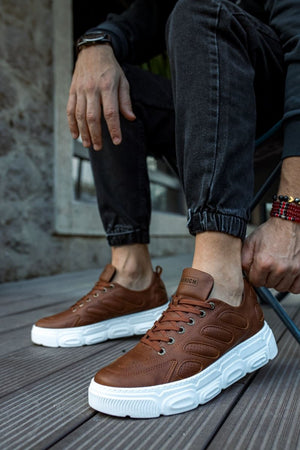 CH105 - CBT Cronus Men Sneaker Tan - chekich.com