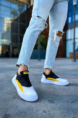 CH115 - CBT Literide Erkek Ayakkabı BEYAZ/SARI/SIYAH - chekich.com