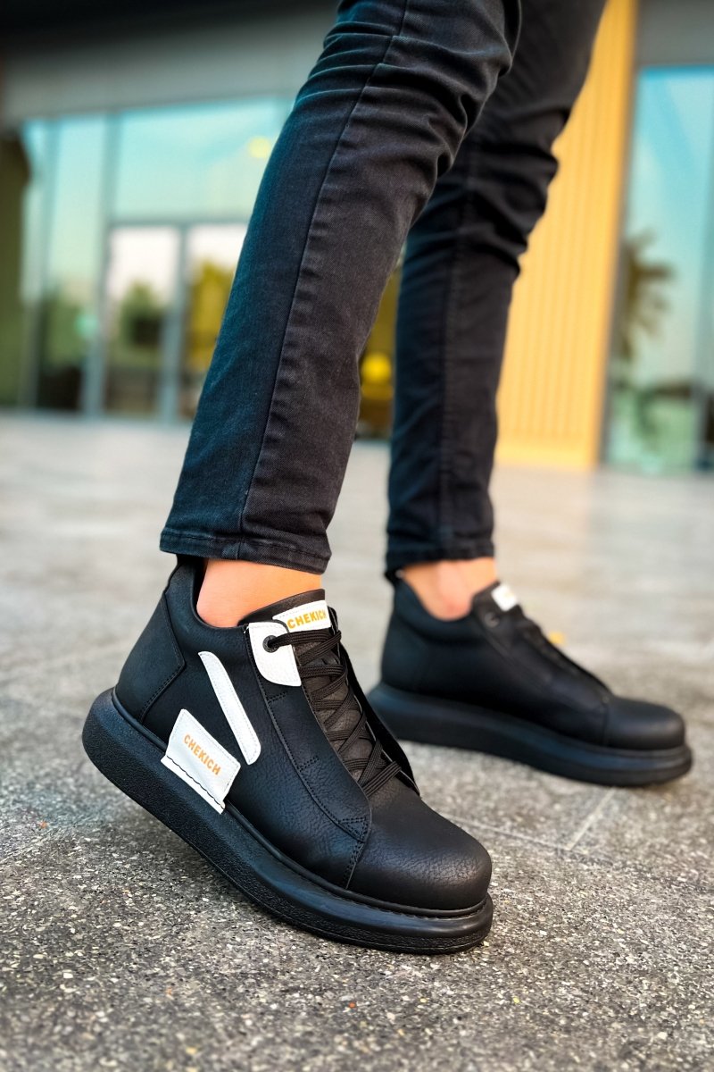 CH131 GST Frogner Men's Boots Black/White - chekich.com