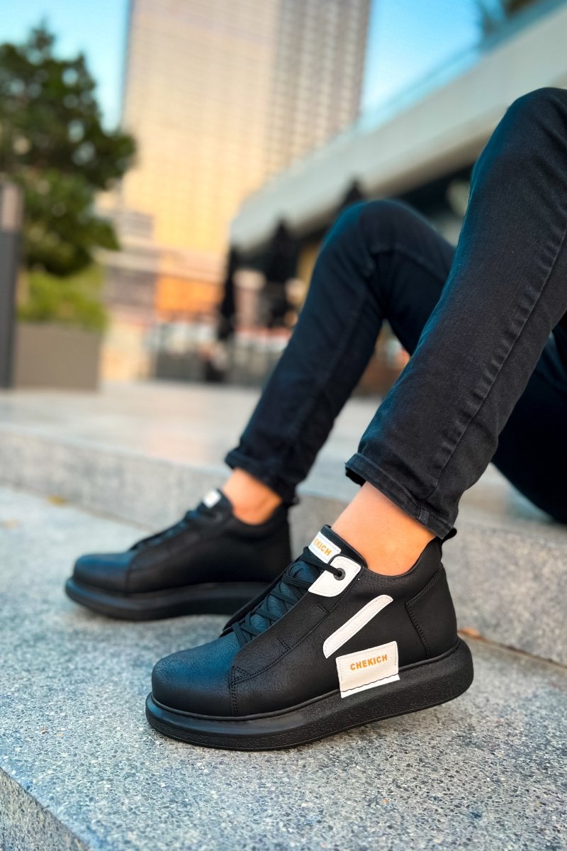 CH131 GST Frogner Men's Boots Black/White - chekich.com