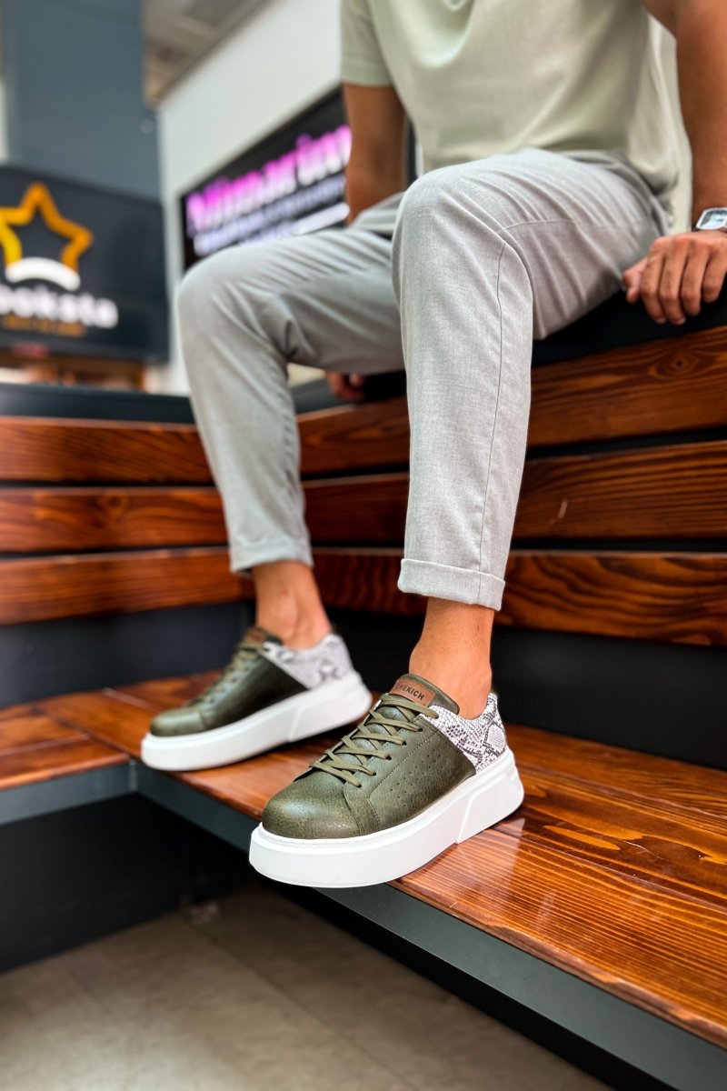 CH145 - CBT Sauerbergg Men Sneaker Khaki - chekich.com