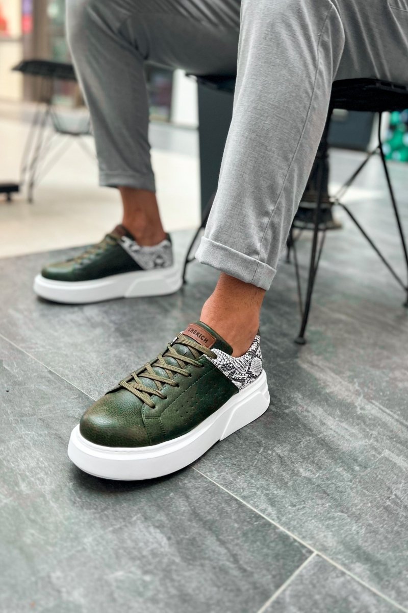 CH145 - CBT Sauerbergg Men Sneaker Khaki - chekich.com