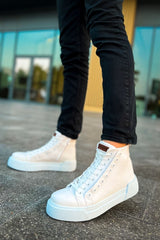 CH167 - GBT Blazer Erkek Bot BEYAZ / BEYAZ - chekich.com