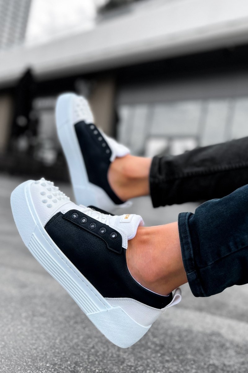 CH169 - CBT Thorn Men Sneaker White/Black - chekich.com