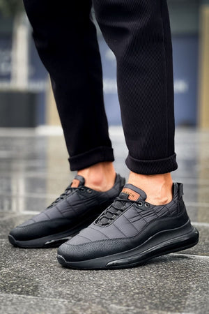 CH179 - CST Sporty Runner Erkek Ayakkabı SIYAH - chekich.com
