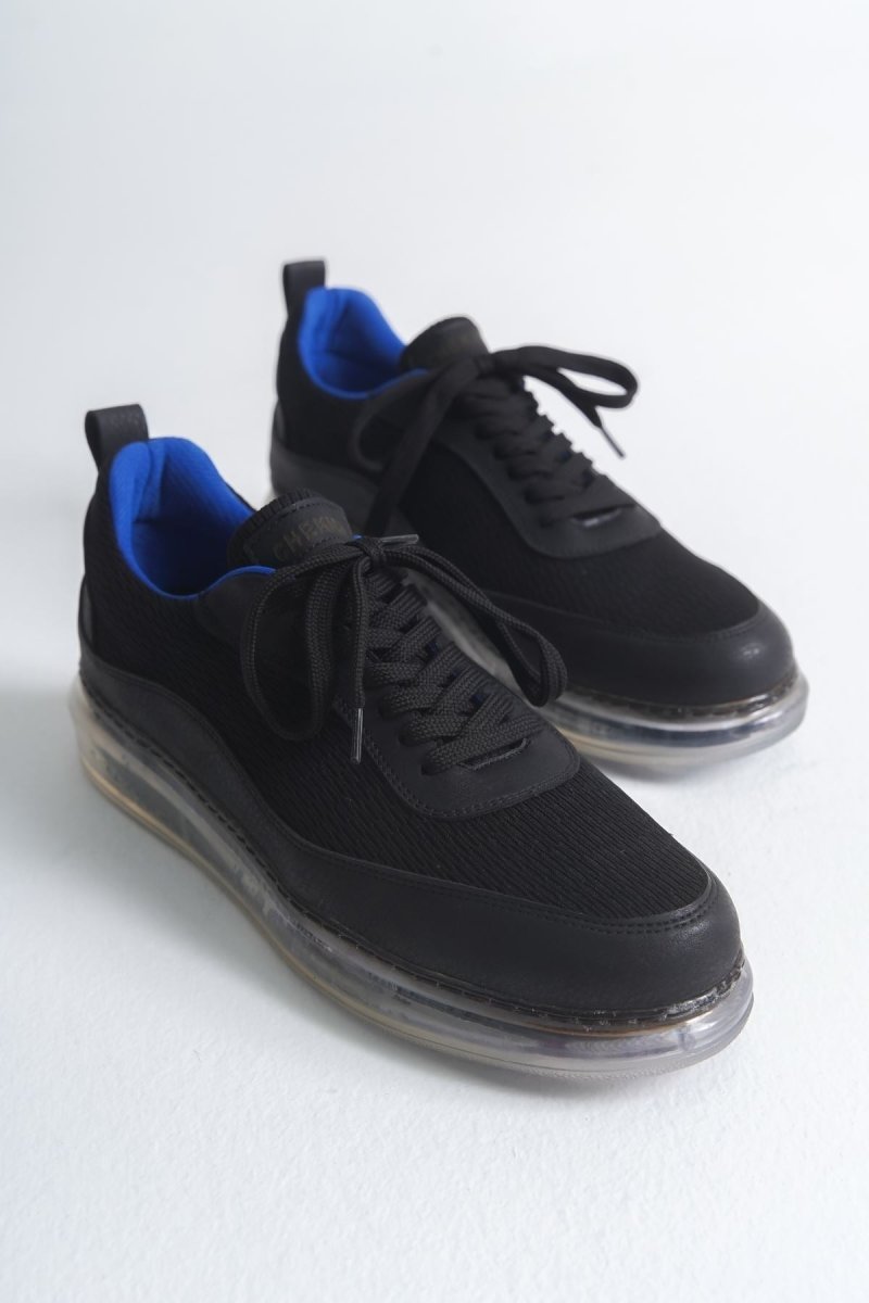 CH181 - RRT İpekyol Erkek Ayakkabı SIYAH/SAX MAVI - chekich.com