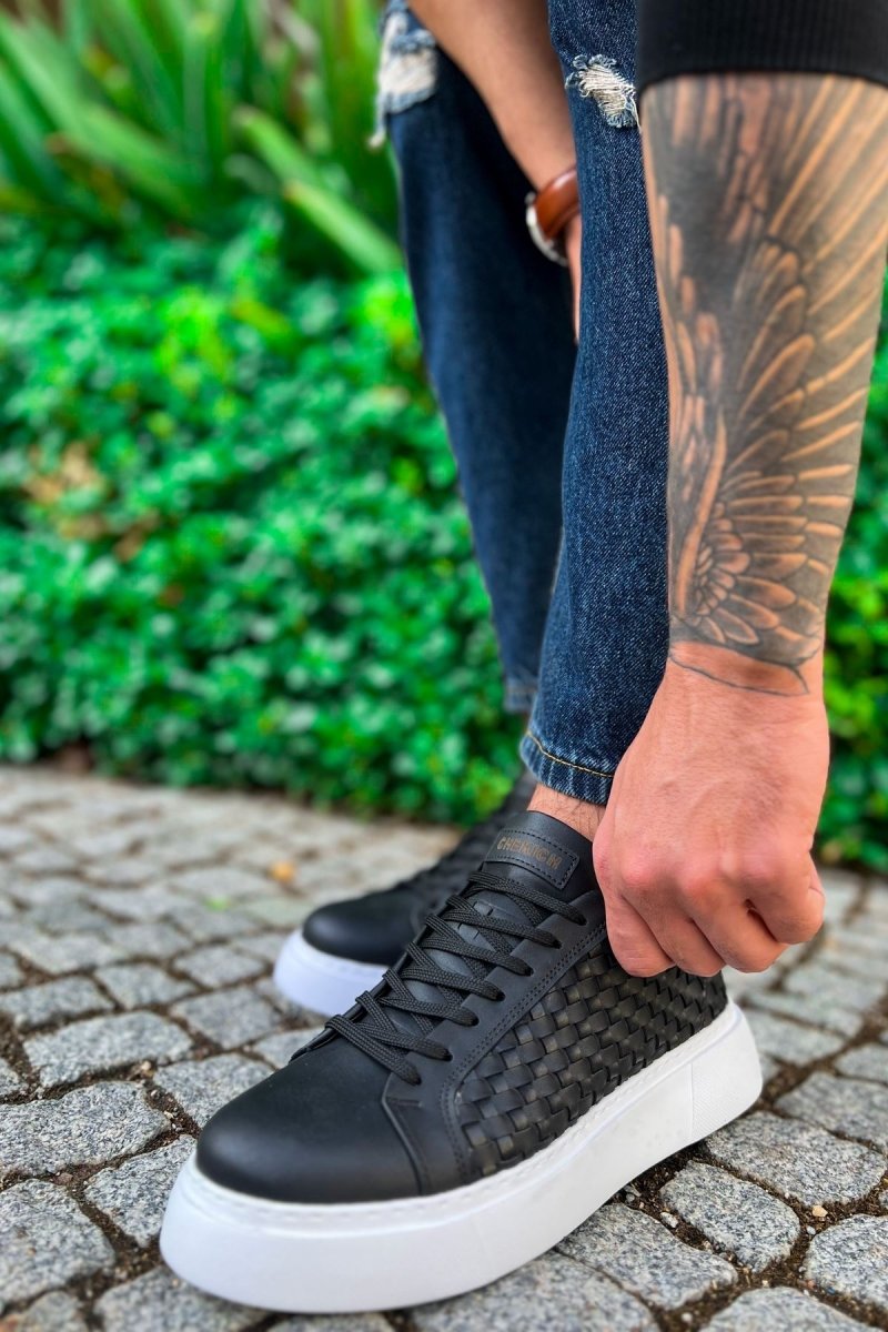 CH203 OBT Maglieria Men Sneaker Black - chekich.com