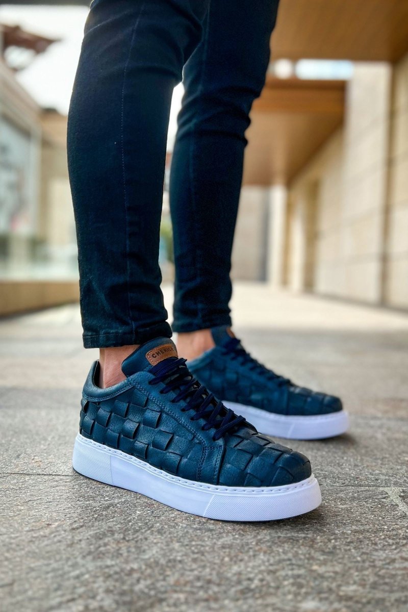 CH209 - OBT Vimini Erkek Ayakkabı LACIVERT - chekich.com