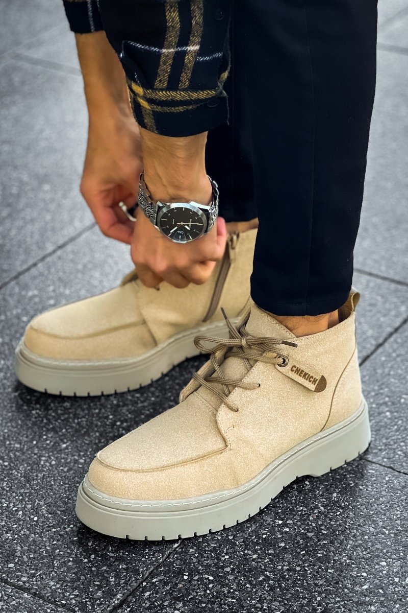 CH213 SRT Bryggen Men's Boots Sand Color - chekich.com